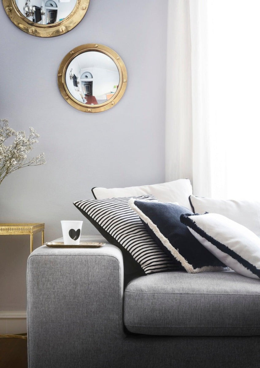 LO DECOR sametový dekorační polštář s třásněmi HAPPY PILLOW