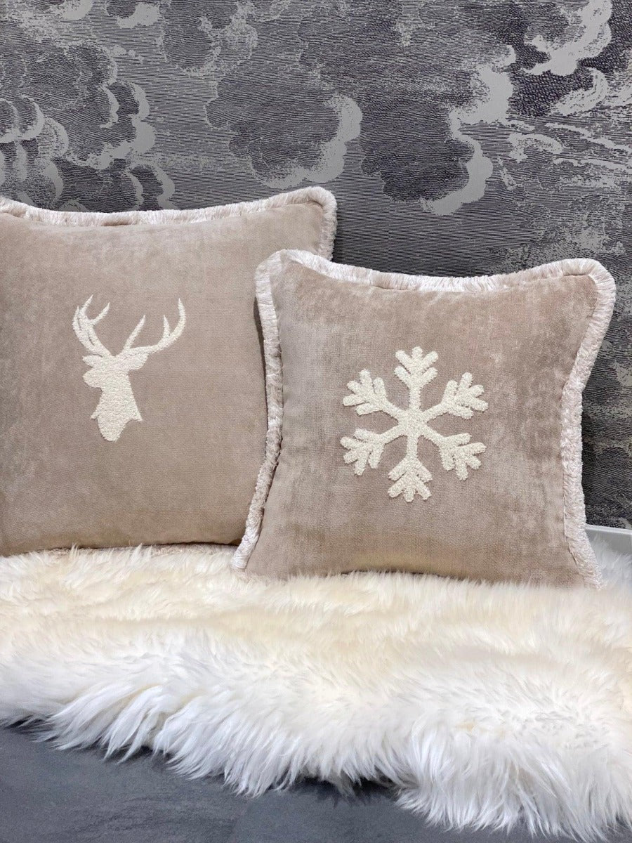 LO DECOR sametový dekorační polštář VLOČKA