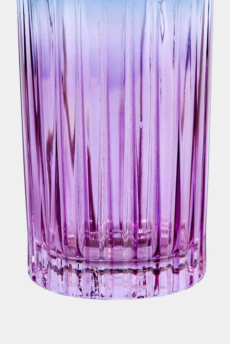 Fialovomodrá sklenice tumbler vysoká, 2 ks - Luisa Beccaria - perdonahome