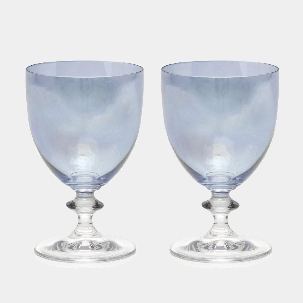 Modrá sklenice ROSY na vodu, 2 ks - Luisa Beccaria - perdonahome