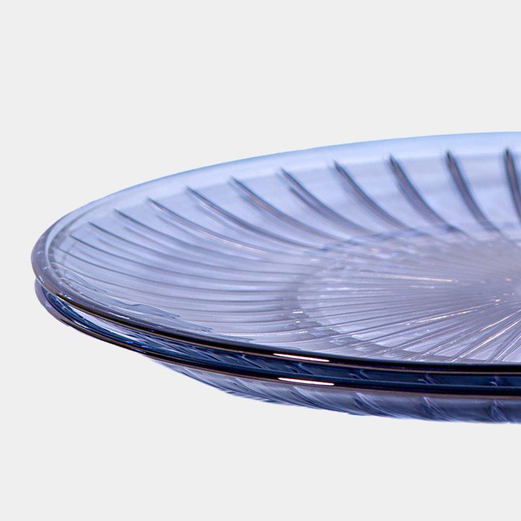 Modrý skleněný talíř - Luisa Beccaria - perdonahome