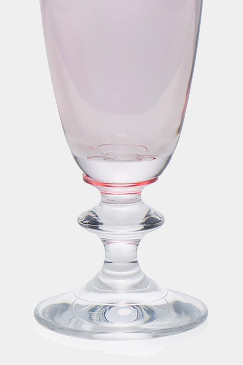 Růžová sklenice ROSY flétna, 2 ks - Luisa Beccaria - perdonahome