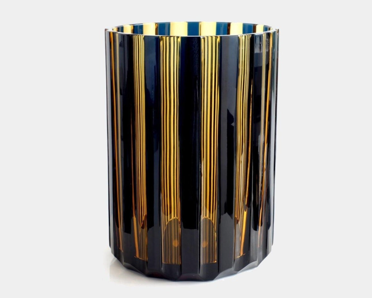 Křišťálová cylindrová váza PINSTRIPE - MARIO CIONI & C. - perdonahome
