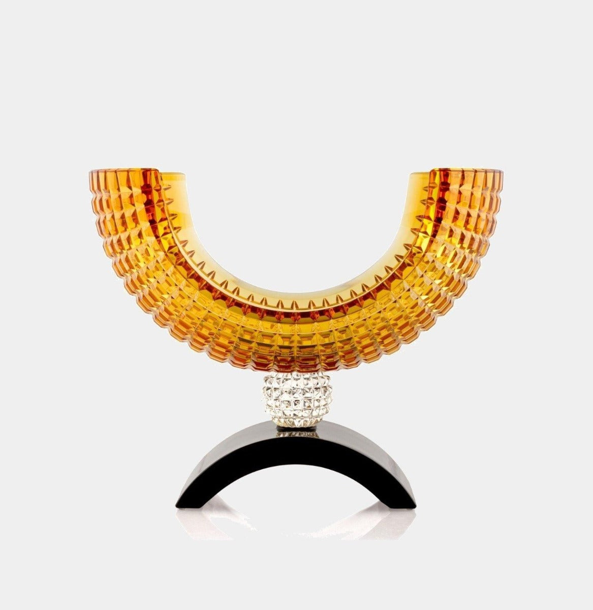 Ručně broušená křišťálová mísa LUXÉ AMBER - MARIO CIONI & C. - perdonahome