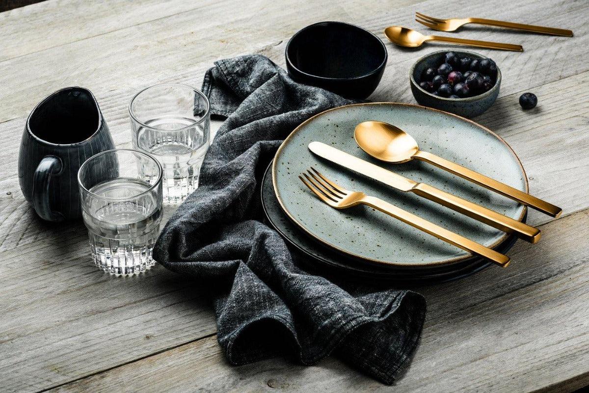 Příbory STILE ICE ORO by pininfarina - sada 75 ks - Mepra - perdonahome