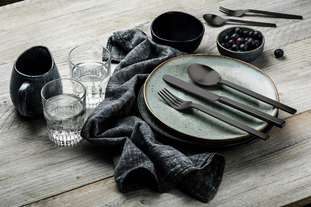 Příbory STILE ORO NERO by pininfarina - sada 5 ks - Mepra - perdonahome