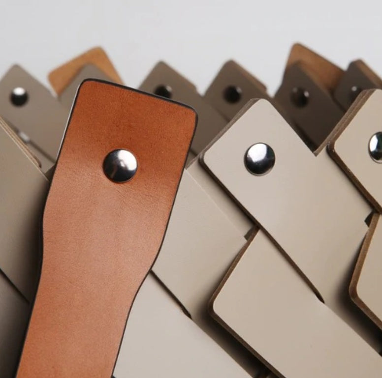 PINETTI ALMERIA  kožený koš medium Ø 45 cm s uchy