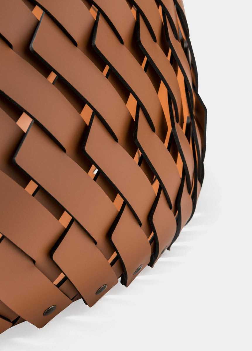 PINETTI ALMERIA kožený koš malý Ø 40 cm