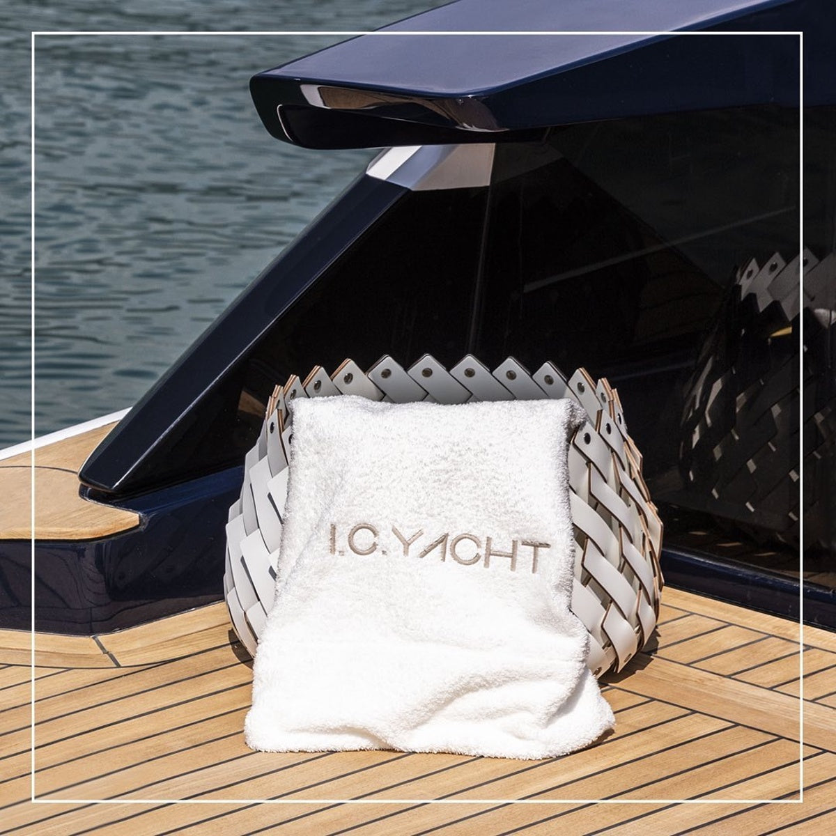 PINETTI ALMERIA  kožený koš malý Ø 40 cm