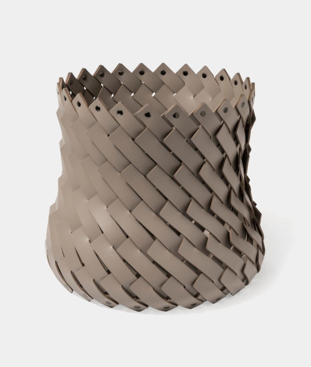 PINETTI ALMERIA kožený koš medium Ø 45 cm