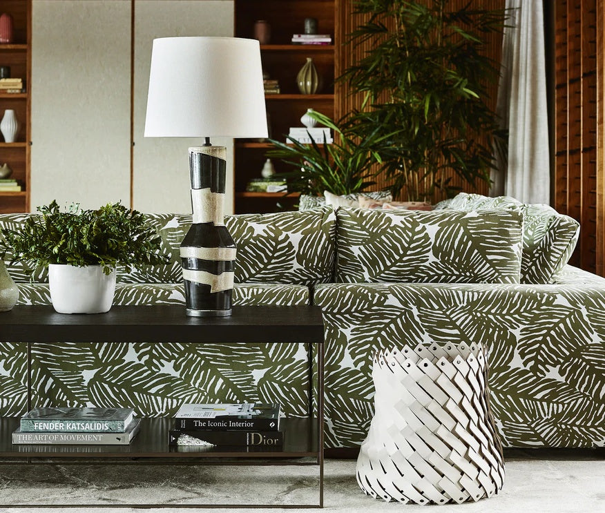 PINETTI ALMERIA kožený koš medium Ø 45 cm