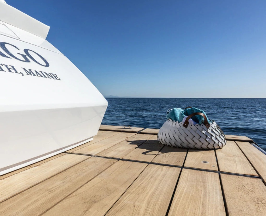 PINETTI ALMERIA velký kožený koš s uchy