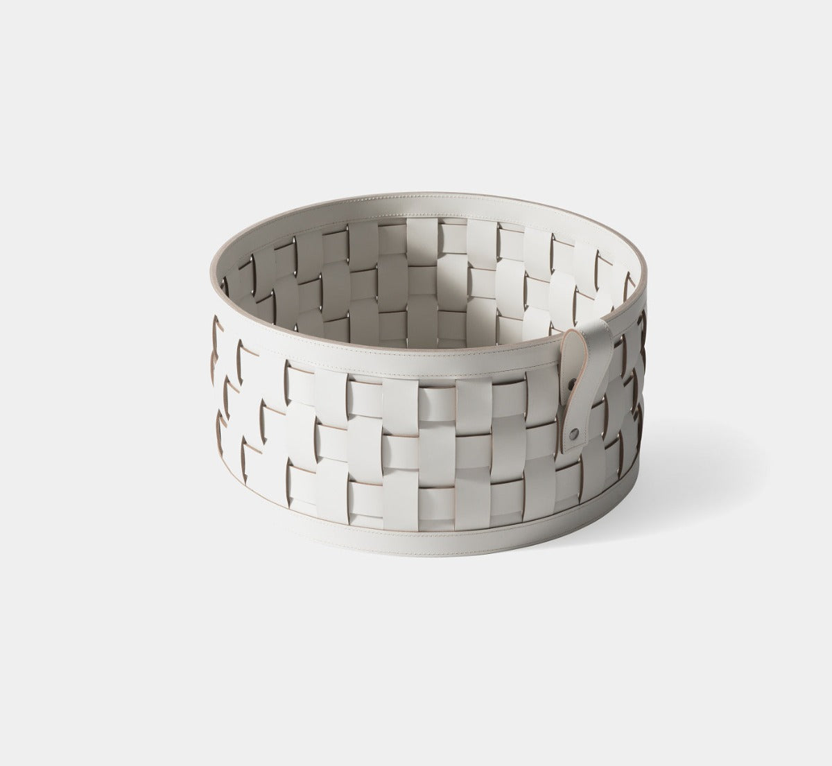 PINETTI DEMETRA kulatý kožený koš