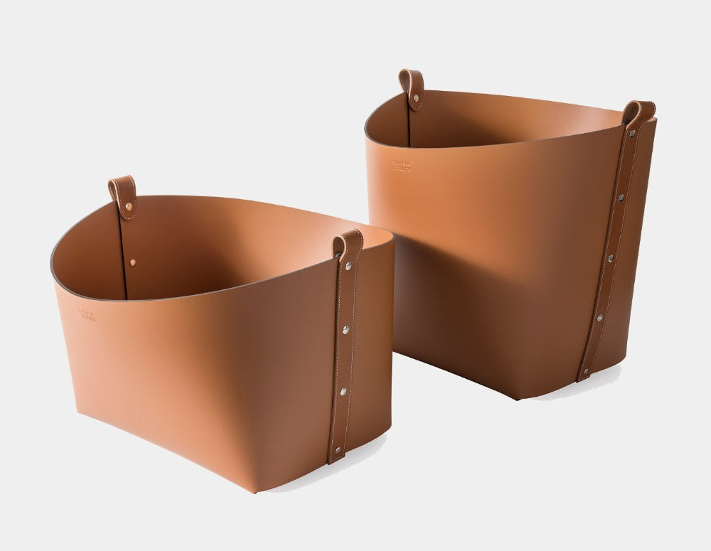 PINETTI Kožený koš OVO mini