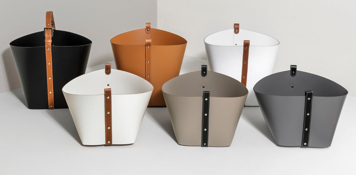 PINETTI Kožený koš OVO