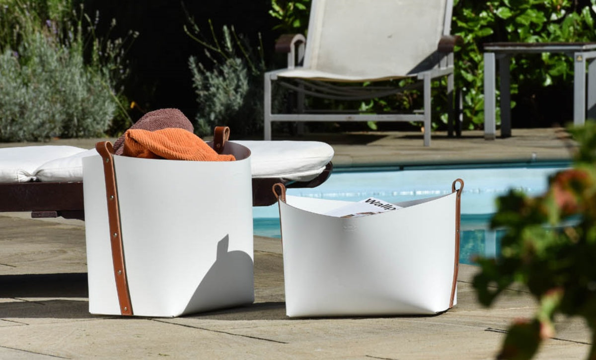 PINETTI Kožený koš OVO mini