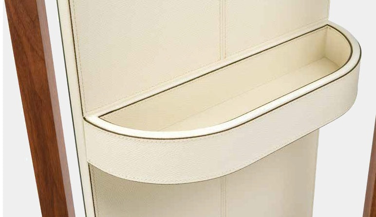 PINETTI Němý sluha z ořechového dřeva s otočným zrcadlem