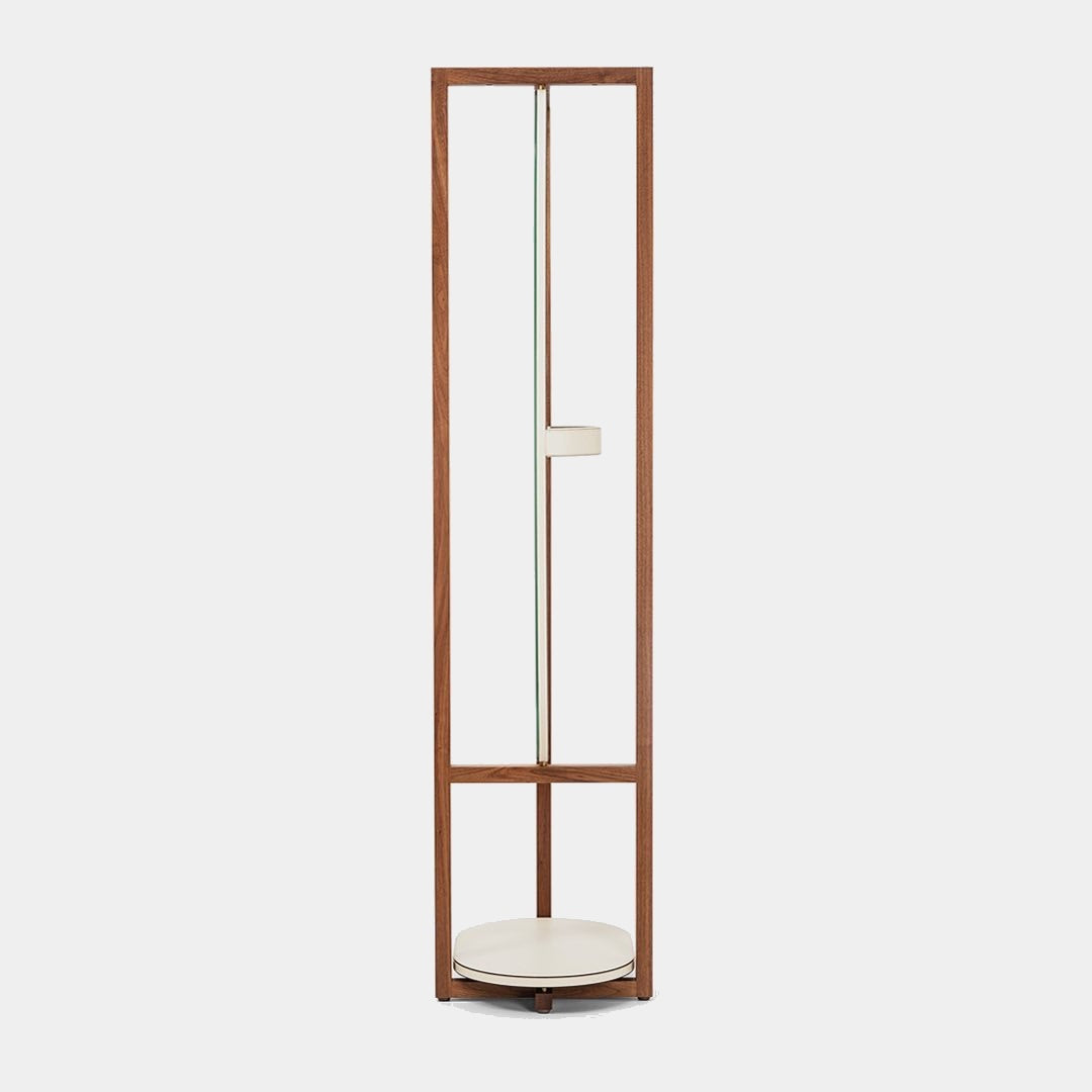 PINETTI Němý sluha z ořechového dřeva s otočným zrcadlem