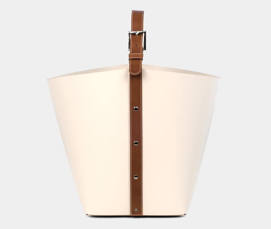 Velký kožený koš OVO s uchem - Pinetti - perdonahome