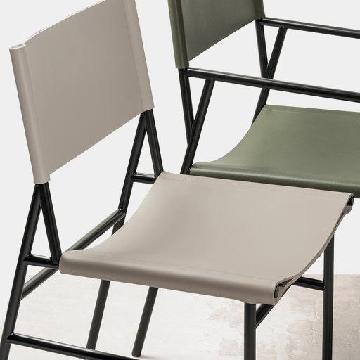 Kožená židle CABALLE - Rabitti 1969 - perdonahome