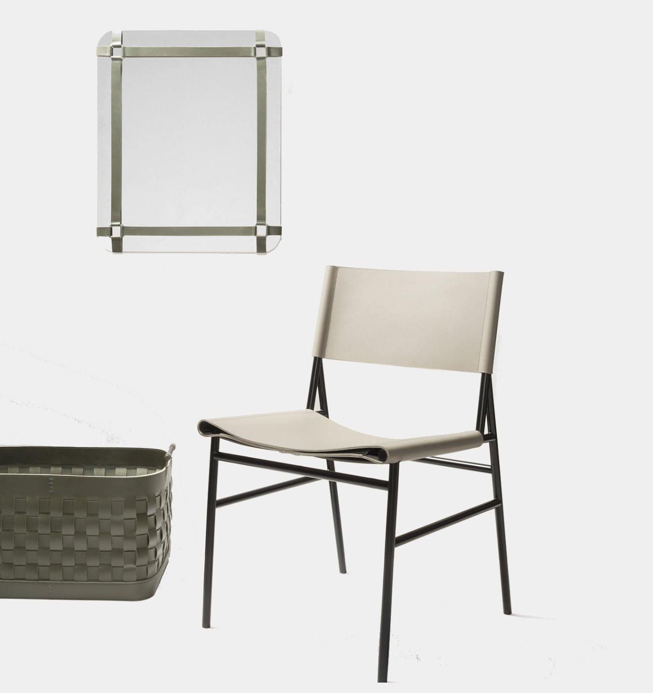 Kožená židle CABALLE - Rabitti 1969 - perdonahome