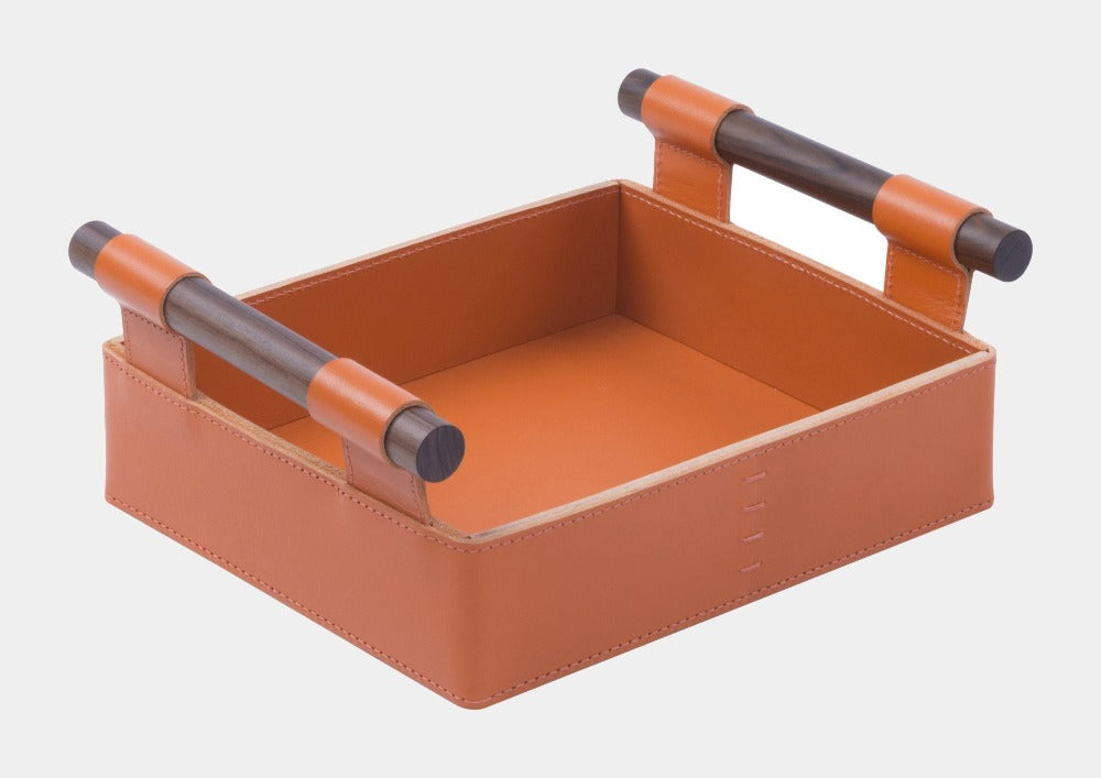 Kožený podnos SORRENTO - Rabitti 1969 - perdonahome