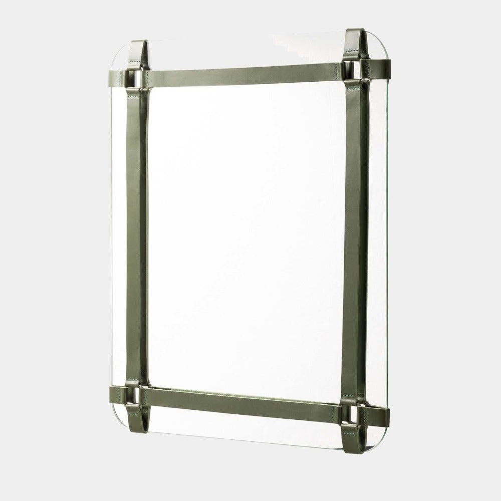 Zrcadlo s koženým rámem PEGASO - Rabitti 1969 - perdonahome