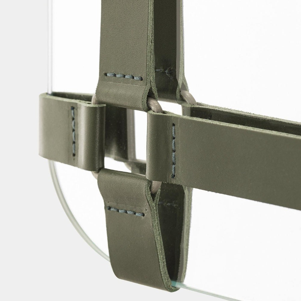 Zrcadlo s koženým rámem PEGASO - Rabitti 1969 - perdonahome