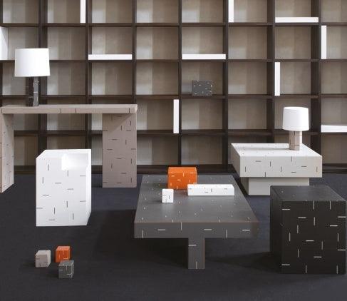 RABITTI 1969 ATARI ALBERS Kožené zrcadlo