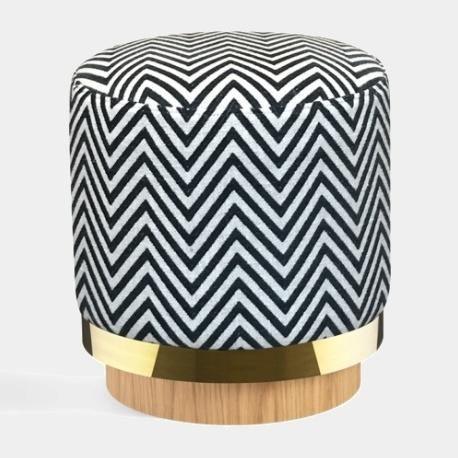 Kulatý taburet STOOL ZEBRA - Red Edition - perdonahome