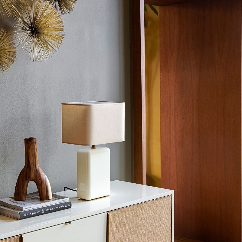 RED EDITION Stolní lampa BOURBON IVORY
