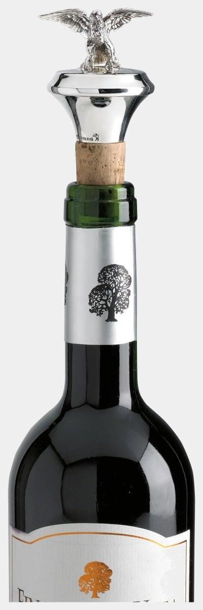 SONJA QUANDT korková zátka na víno z ryzího stříbra OREL