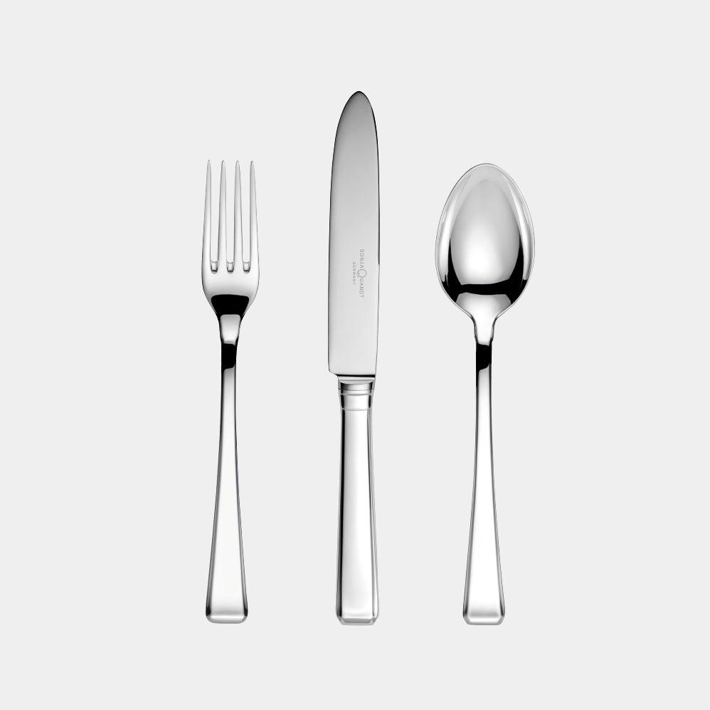 SONJA QUANDT stříbrný příbor DECO STYLE Sada 3 ks