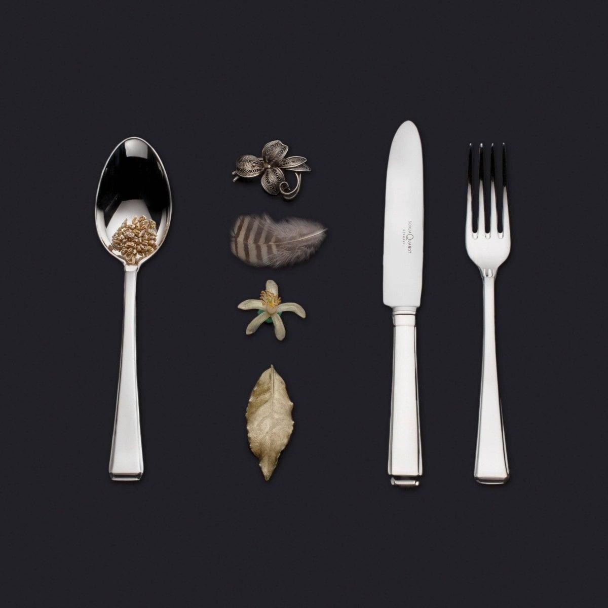 SONJA QUANDT stříbrný příbor DECO STYLE Sada 3 ks