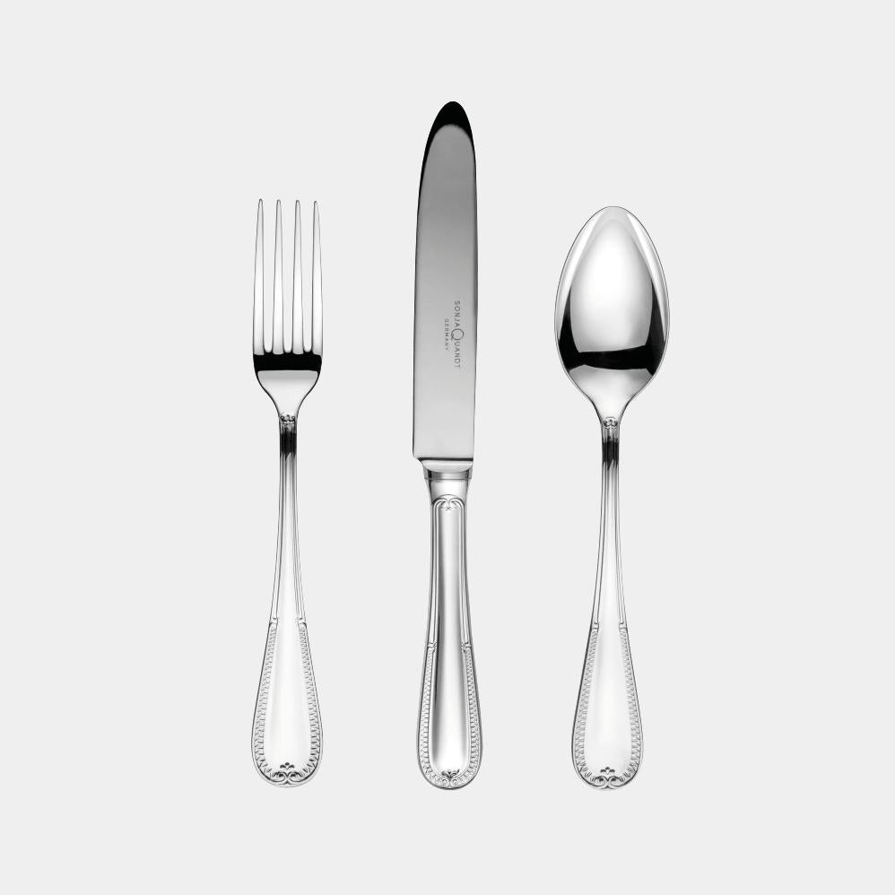 SONJA QUANDT stříbrný příbor PALMETTE Sada 3 ks