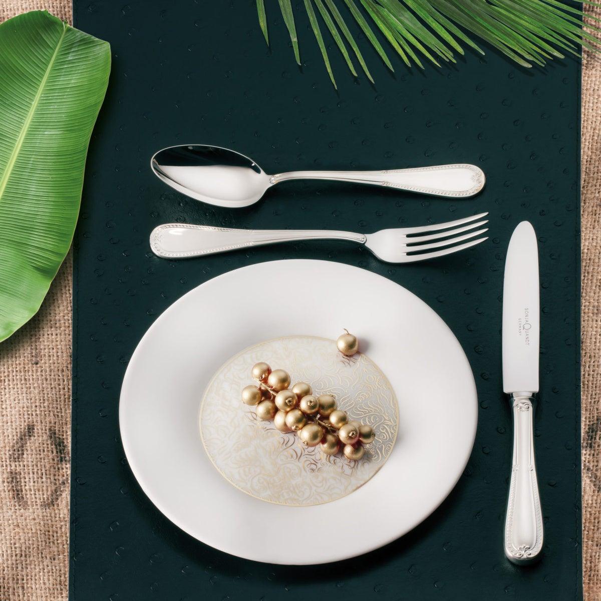 SONJA QUANDT stříbrný příbor PALMETTE Sada 3 ks