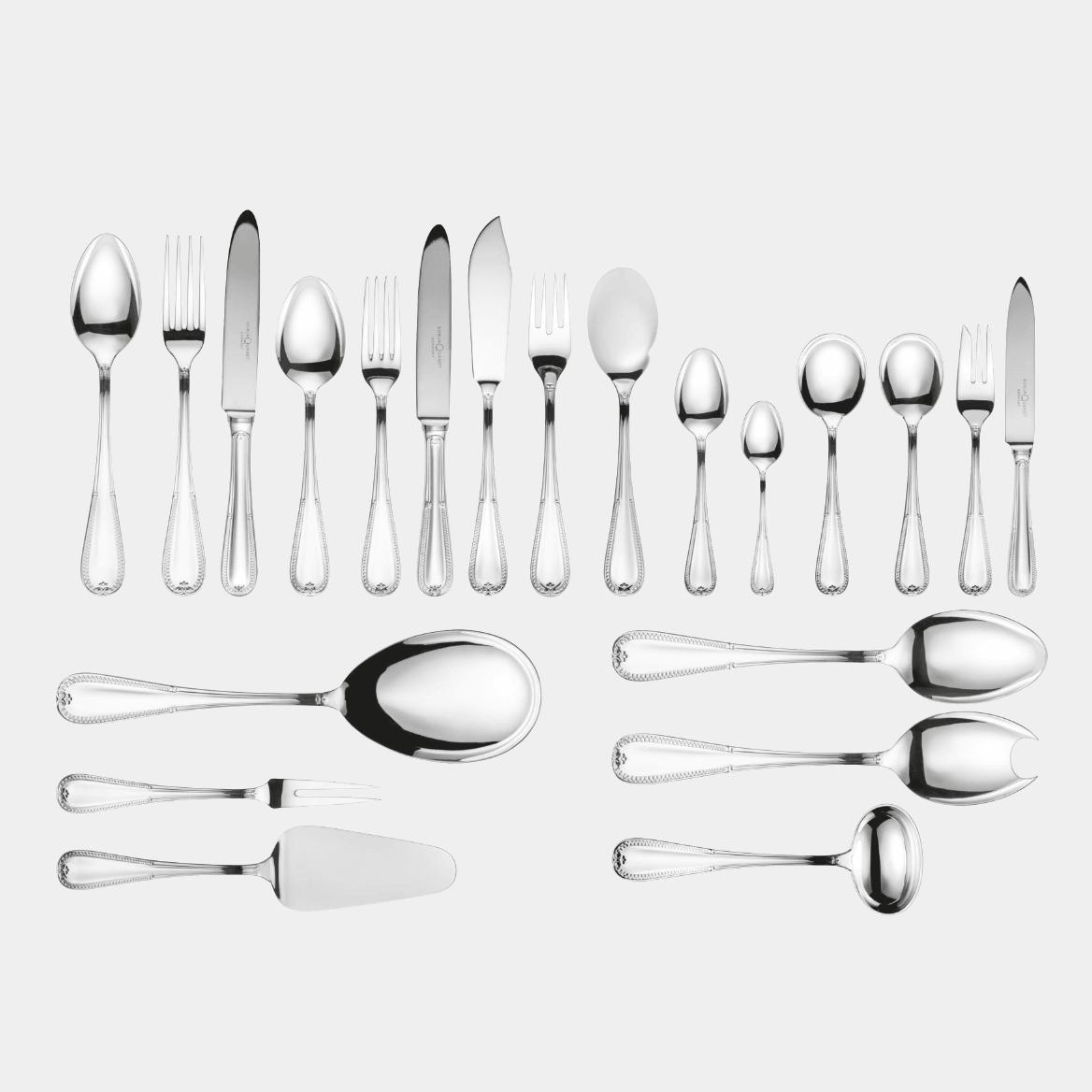 SONJA QUANDT stříbrný příbor PALMETTE Sada 3 ks