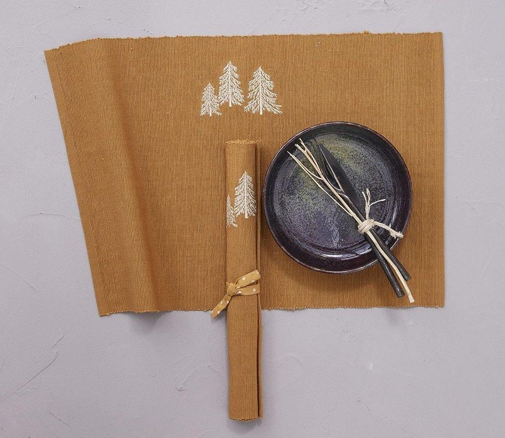 SYLVIE THIRIEZ žebrované vánoční prostírání CIMES