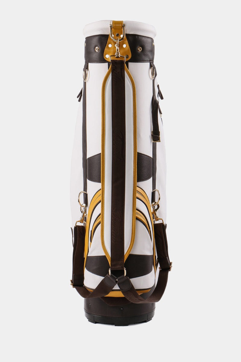 TERRIDA kožený golfový bag na vozík YELLOW