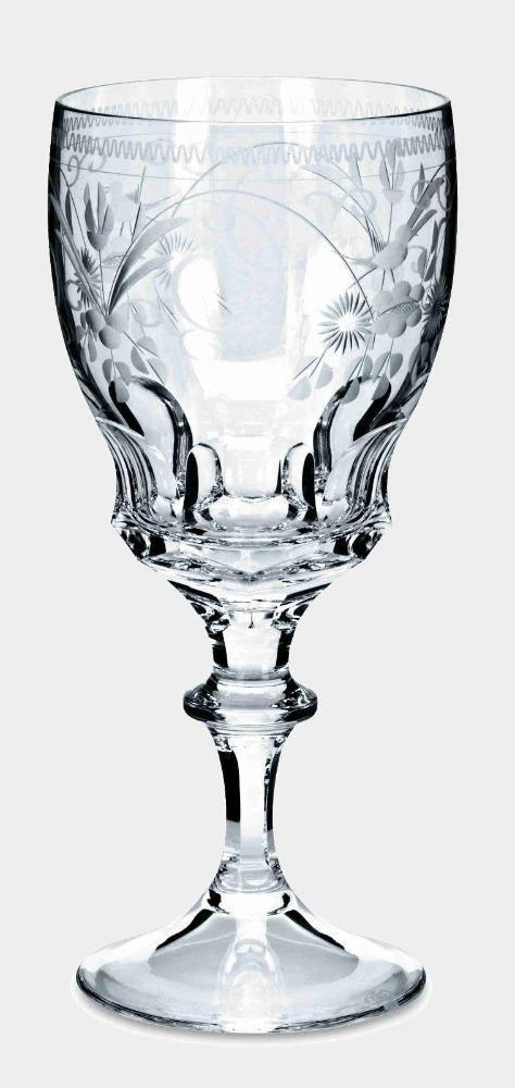 Broušená křišťálová sklenice na červené víno BERNADOTTE GOLD - Theresienthal - perdonahome