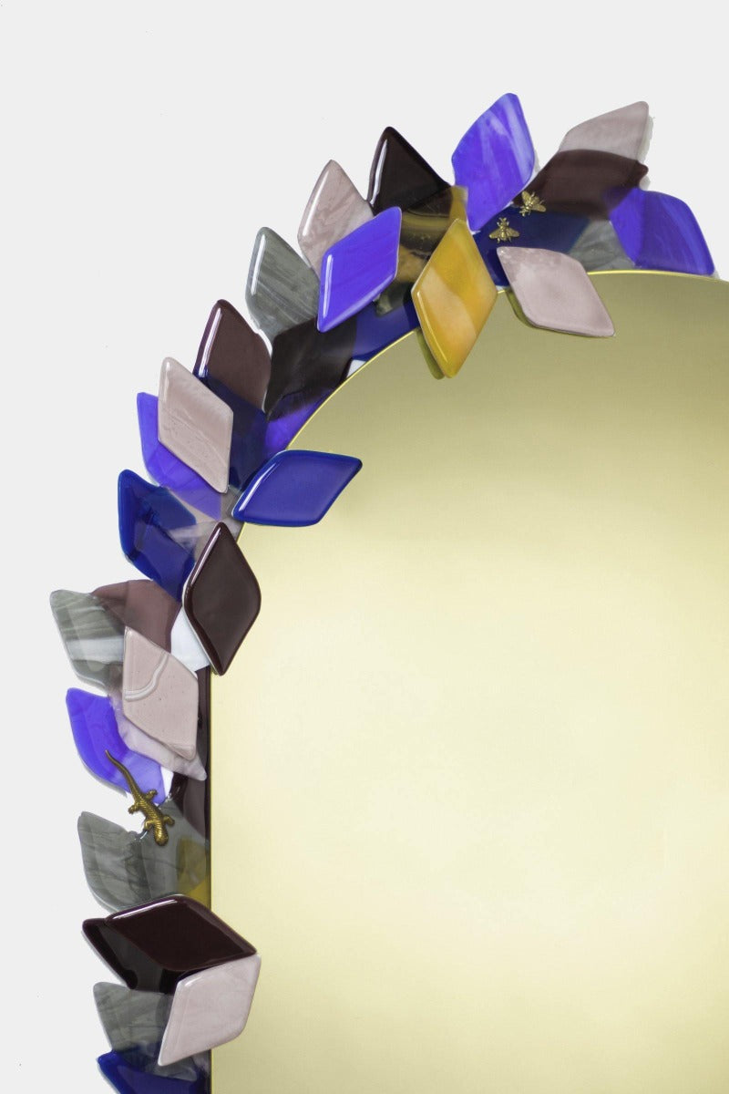 Zrcadlo Foliage klenuté - Vetrofuso - perdonahome