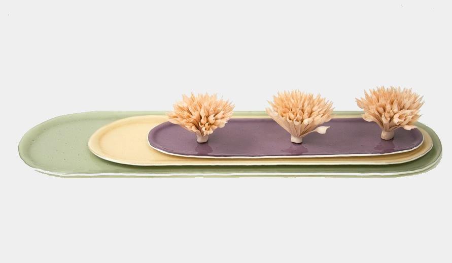 Obří oválný tác Avorio XXL 90 cm - Vetrofuso - perdonahome