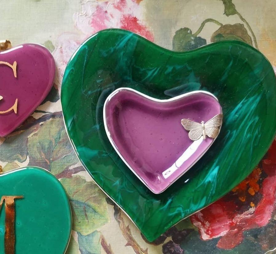 Ozdobný talířek HEART - Vetrofuso - perdonahome