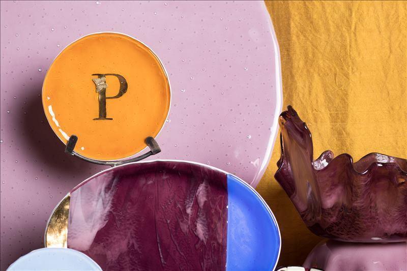 Skleněný talíř s písmenkem - Vetrofuso - perdonahome