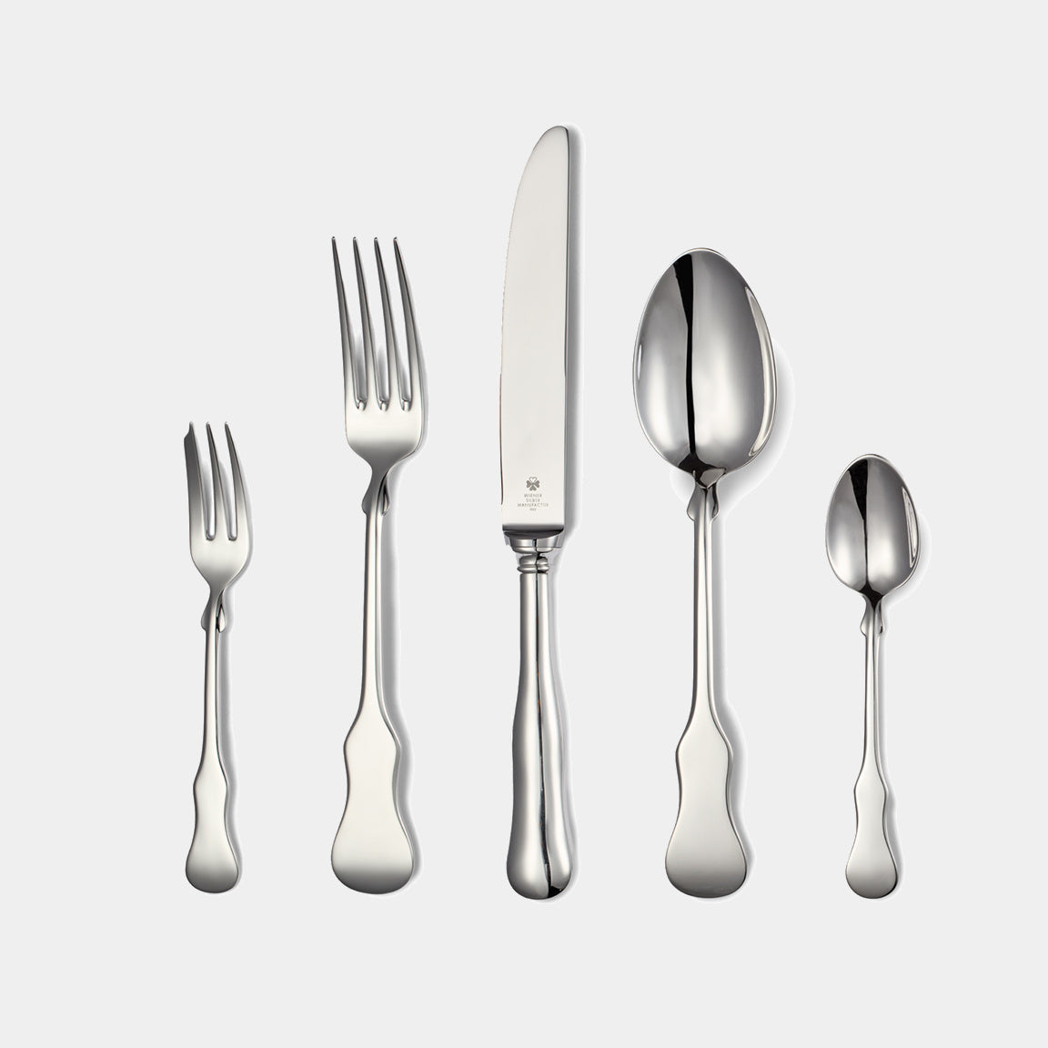 WSM Stříbrný příbor GEIGENKASTEN - 925 Sterling Silver - sada 5 ks