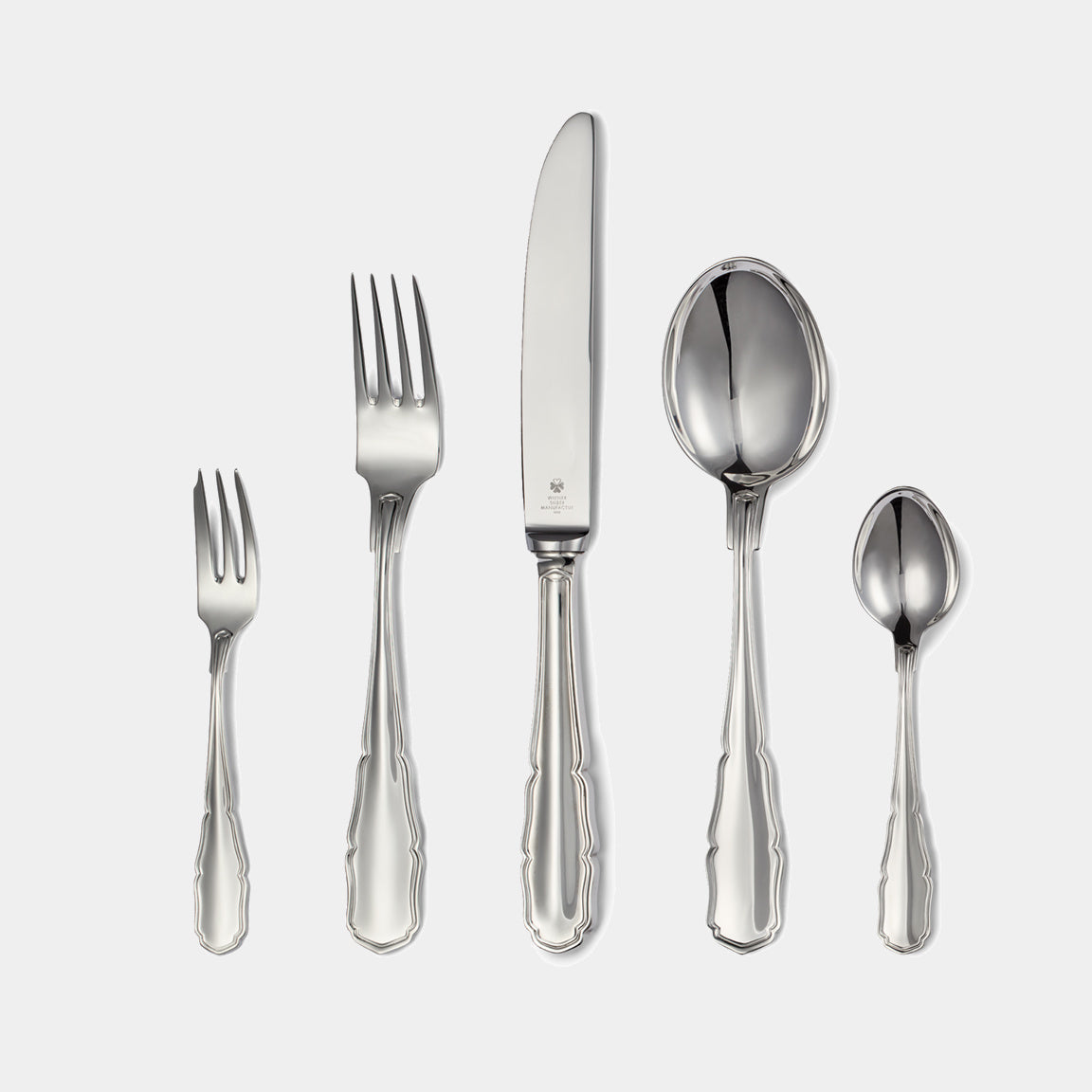 WSM Stříbrný příbor HOFBURG - 925 Sterling Silver - sada 5 ks