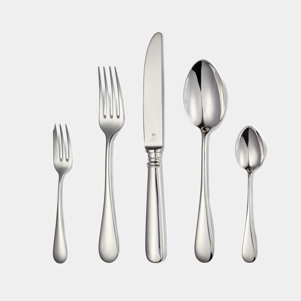 WSM Stříbrný příbor WIENER WAMPERL - 925 Sterling Silver - sada 5 ks