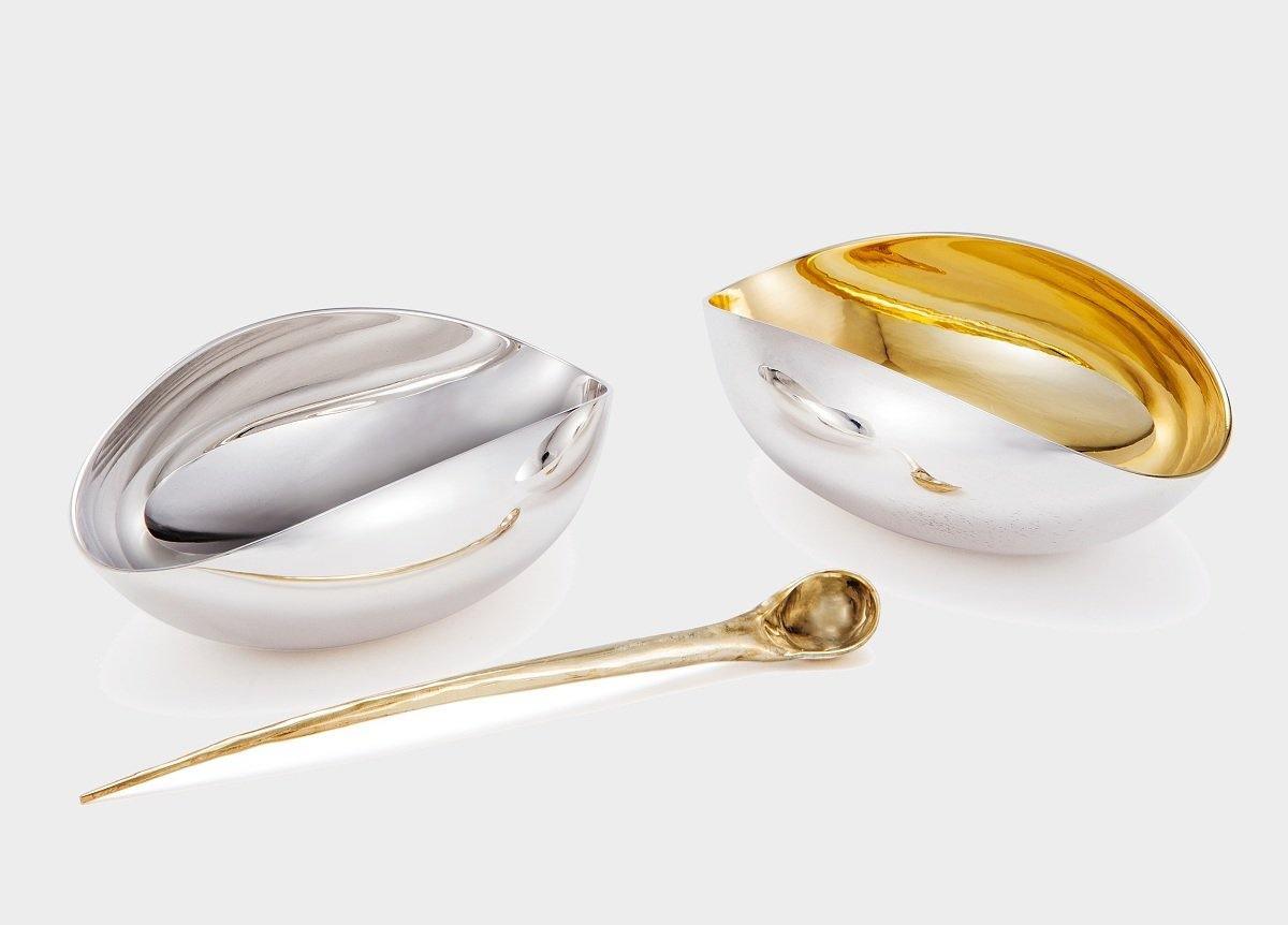 Stříbrná miska se lžičkou - Wiener Silber Manufactur - perdonahome