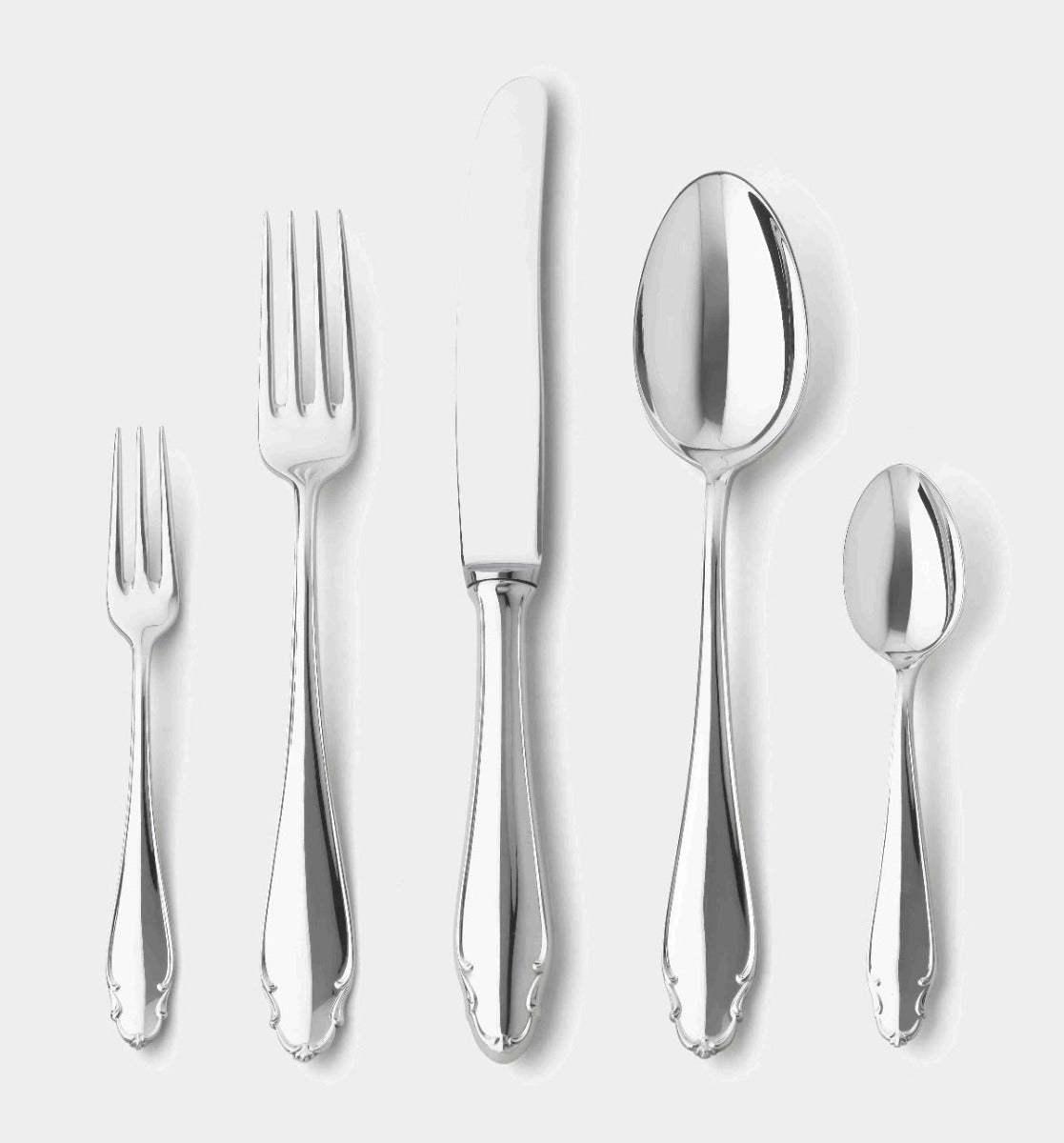 Stříbrný příbor BELVEDERE sada 5 ks - Wiener Silber Manufactur - perdonahome