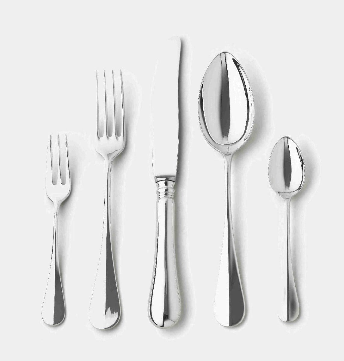 Stříbrný příbor ESELSRÜCKEN 104 sada 5 ks - Wiener Silber Manufactur - perdonahome